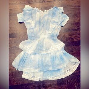 LoveShackFancy sky blue Ombré Natasha dress Size Small